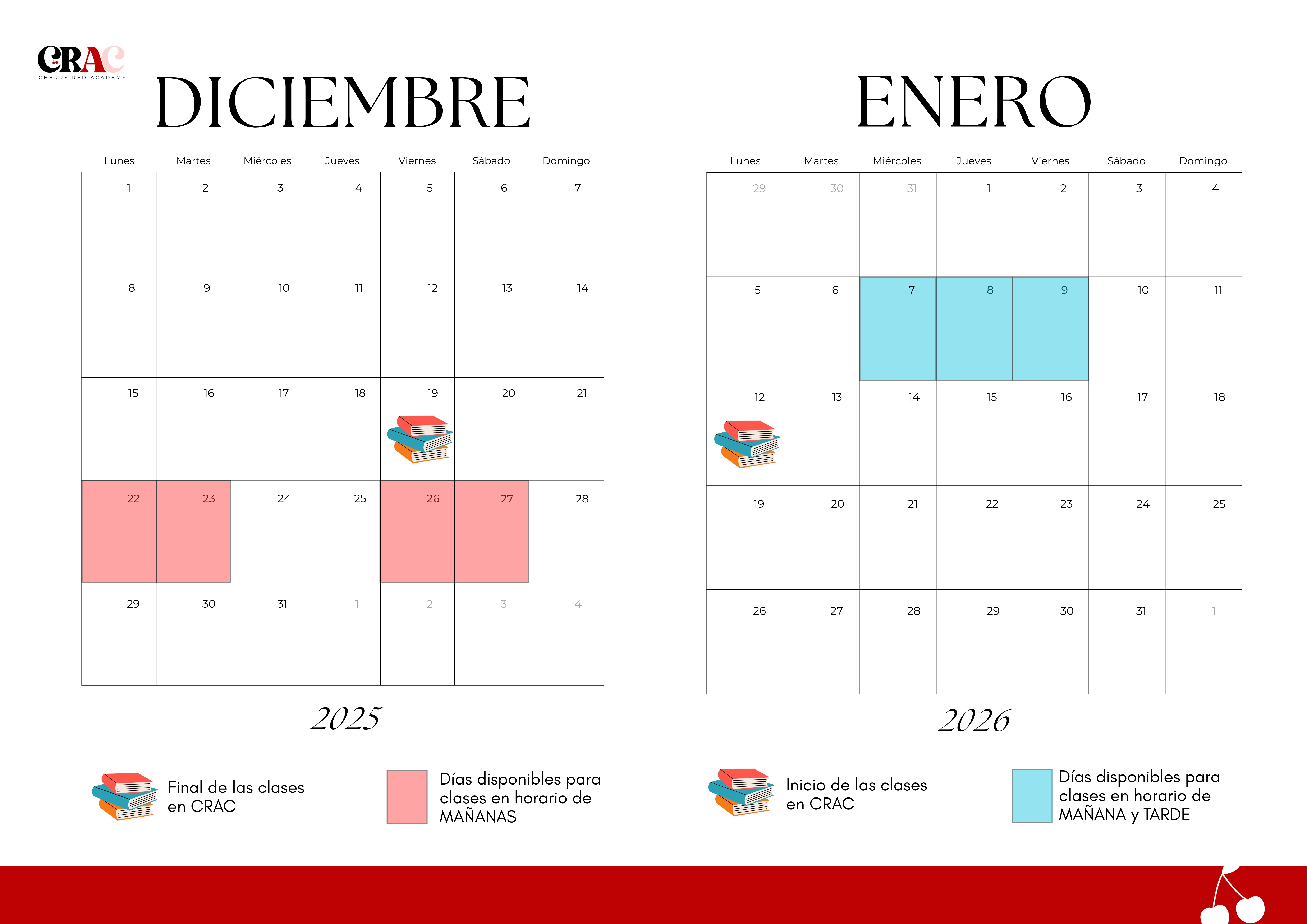 Clases de apoyo en Navidad